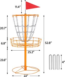 Disc Golf Cesta Para Jugar Golf Con Discos Tipo Frisbi, Porta til Kommen Sie mit 6 Stück Golf Discs mit Trage tasche - Product Image 2