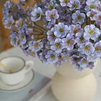 Bouquet de fleurs artificielles en soie style rustique, petites fleurs de Paulownia et de prunier, pour la décoration de la maison, de la cuisine, du salon et de la table à manger