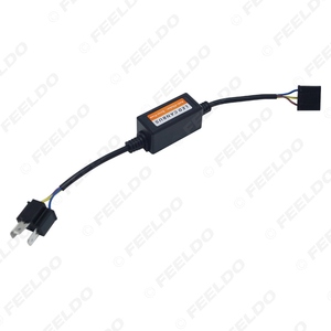 Araba LED far <span class=keywords><strong>H4</strong></span> Hi/Lo far Canbus hata ücretsiz yük direnci için hata ücretsiz uyarı Canceller fiş - Product Image 1