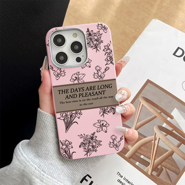 Fresh Floral Vintage-style Phone case Suitable for Apple iPhone & Samsung Galaxy Protection Cases Support Customize Pattern