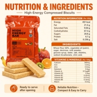 Biscuits compressés à l'arachide, ration alimentaire d'urgence, biscuits de survie haute énergie, longue durée de conservation, certifiés HALAL