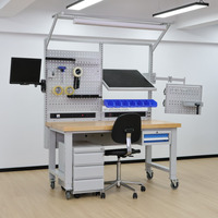 Banco de Trabajo ESD Personalizado de Alta Resistencia para Fabricación de Productos Electrónicos con Construcción Duradera para Uso Industrial a Largo Plazo OEM