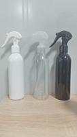 Flacon pulvérisateur vide en PET de 8 oz, rechargeable, avec logo personnalisé, flacon cosmétique ambré, vente en gros pour huile capillaire liquide et produits nettoyants