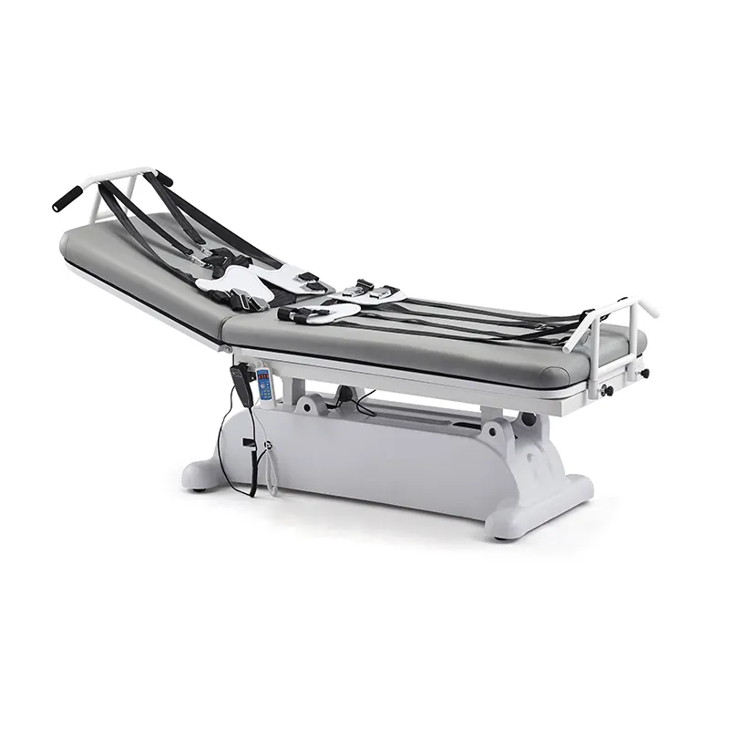 High Quality Electric Beauty salon Massage table facial bed and Osteopathic Lumbar Therapy Treatment Bed