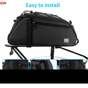 <span class=keywords><strong>Bolsa</strong></span> y Cajas de Equipaje Plegables de Nailon Impermeables para Bicicleta, Portaequipajes Trasero para Accesorios de Viaje - Product Image 3