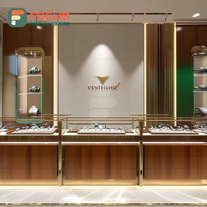 High Visibility Jewelry Retail Display System Tempered Glass Panel Commercial Store Glass Showcase - Product Image 1