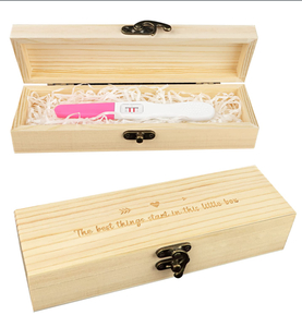 Boîte de souvenir de test de grossesse, annonces de grossesse surprise <span class=keywords><strong>pour</strong></span> les grands-parents, papa, tante et oncle, boîte en bois <span class=keywords><strong>pour</strong></span> bébé - Product Image 3