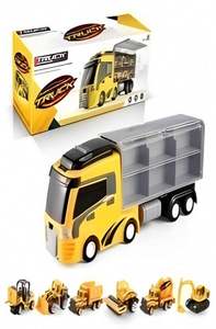 Coche de juguete de excavadora de carreras de metal fundido a presión, todoterreno, para niños, miniatura, Chase Boy, con ruedas de hierro, Hot Wheels, coche de juguete de dinosaurio para niños - Product Image 6