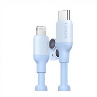 Kabel Data Charger 13PD 3A Pengisian Cepat Ponsel 12 Silikon Pipih Berlapis TPE dengan Pelindung Foil Tipe-C untuk 15 Ponsel