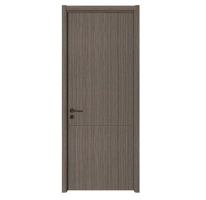 Fábrica de puertas interiores de madera maciza moderna Acabado al ras blanco de alta calidad Diseño de losa de madera interior Acabado de piel FRP de alta calidad - Product Image 1
