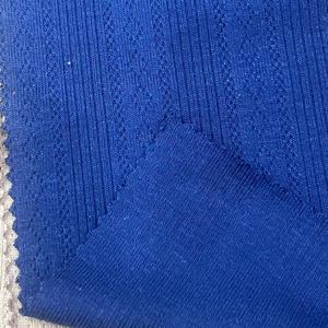 160-170Cm 310-330gsm Tùy Chỉnh Jacquard Vải Cho Hàng May Mặc Bán Buôn 80% Polyester 14% Rayon 6% Spandex Jacquard T-Shirt Vải - Product Image 4