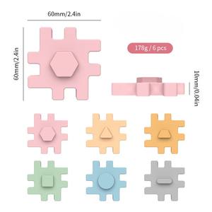 Rompecabezas Educativo de Silicona de 6 Caras, Juguete de Actividades <span class=keywords><strong>3D</strong></span>, Desarrollo de la Lógica para Niños, Interacción Padres-Hijos, Rompecabezas - Product Image 2