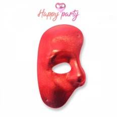 Demi-masque rouge Happy Party X léger PVC et soie Cosplay Eye Masquerade pour Cosplay Costumes Acheter 3 - Product Image 1