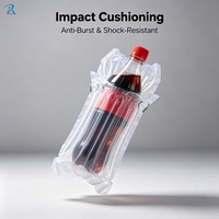 Sac à colonnes d'air pour bouteille de soda, bouteille de jus, pot de miel, bouteille de sauce, protection antichoc, OEM ODM, taille personnalisée, recyclable, expédition