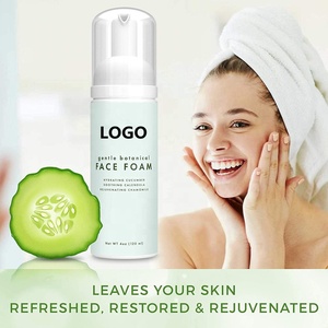 Espuma Limpiadora Facial Suavizante de Pepino Orgánica OEM para el Cuidado de la Piel, Limpia y Aclara - Product Image 3