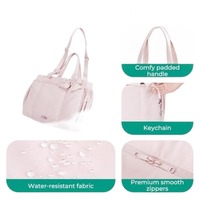 Sac à main de voyage matelassé personnalisé léger pour infirmière, sac à main pour ordinateur portable en nylon gonflé, avec bandoulière