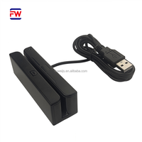 Lector de Tarjetas de Banda Magnética ABS de 123 Pistas, Puerto Serie Virtual FUWEI MSR 90 USB (RS232) Mini, ISO7811