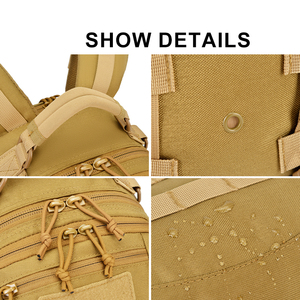 Mochila Táctica de 35L Lista para el Campo, Sistema Modular de Equipo de Alta Densidad 900D, con Compartimento para Hidratación, para Senderismo en Zonas Silvestres - Product Image 3