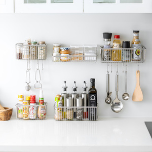 <span class=keywords><strong>Portaspezie</strong></span> <span class=keywords><strong>da</strong></span> Parete in Acciaio Inox per Ripiano Cucina, per Conservare Barattoli di Condimenti e Utensili <span class=keywords><strong>da</strong></span> Cucina - Product Image 2