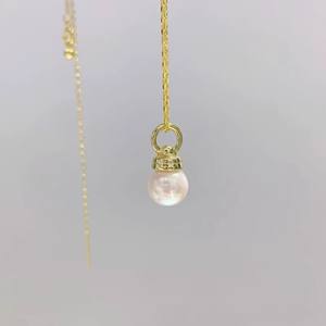 อุปกรณ์ DIY 31157 จี้เงินแท้ S925 แบบหนา สำหรับสร้อยคอ พร้อมฐานเปล่าสำหรับไข่มุกขนาด 10-18 มม. - Product Image 3