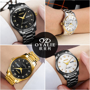 Montre à quartz de luxe pour homme, tendance et élégante, très vendue, boîtier en alliage de 40 mm, résistante à l'eau, aiguilles lumineuses, bracelet en acier de 40 mm - Product Image 2