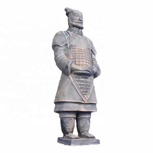 Statue de soldats chinois <span class=keywords><strong>en</strong></span> pierre Antique, décoration de jardin <span class=keywords><strong>en</strong></span> marbre, Granite, guerrier, Sculpture <span class=keywords><strong>en</strong></span> taille de vie - Product Image 5