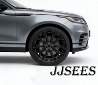 Jantes forgées sur mesure JJS, noires, usinées, multi-branches, en alliage, 18-22 pouces, 5x112 5x120, pour voitures de sport BMW, Audi, Mercedes