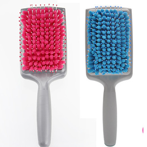 Hair Drying Comb <b>Rectangular</b> Plastic <b>Cushion</b> Brush For General Population Hair Styling Tool - Product Image 1