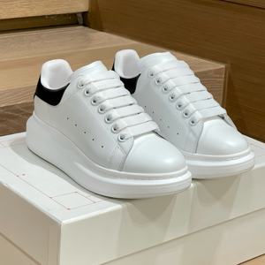 Pure white genuine leather casual shoes, men's luxury brand, rubber sole, soft and comfortable, fashionable walking shoes - Product Image 5