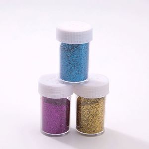 สไลม์สีสันสดใส ผงกลิตเตอร์สีสันสดใส 20 กรัม ขวดเลเซอร์กลิตเตอร์สำหรับตกแต่งเล็บ - Product Image 1