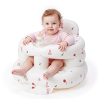 Siège gonflable portable pour bébés de 3 à 36 mois, chaise gonflable pour tout-petits avec barrières de sécurité