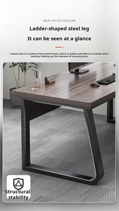 Modern Simple Convertible Office Furniture Wooden Staff <strong>Desk</strong> Workstation Manager <strong>Computer</strong> <strong>Desks</strong> - Product Image 6