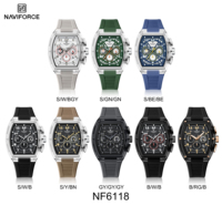 Jam Tangan Pria NAVIFORCE 6118 Model Terbaru, Trend Sporty, Kualitas Tinggi, Tahan Air, Tahan Guncangan, Multifungsi, Kronograf