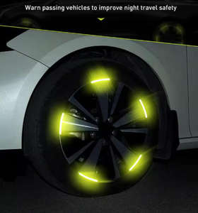 Oferta: Juego de 20 Cintas Reflectantes para <span class=keywords><strong>Llantas</strong></span> de <span class=keywords><strong>Coche</strong></span>, <span class=keywords><strong>Vinilo</strong></span> PVC de Alta Visibilidad, Adhesivo Reflectante para Ruedas - Product Image 3