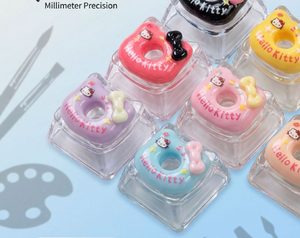 Trendy Press Fidget Decompression Toy, Cute Cat Donut Resin DIY Custom Artisan Mechanical <strong>Keyboard</strong> Keycap - Product Image 4