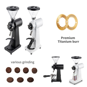 เครื่องบดกาแฟเอสเพรสโซแบบอุตสาหกรรม ใบมีดแบนไทเทเนียมขนาด 98 มม. เครื่องบดกาแฟเชิงพาณิชย์ สแตนเลสสตีล - Product Image 4