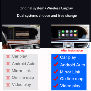 Dckloer CarPlay nirkabel dan <span class=keywords><strong>Android</strong></span> Auto, pemutar mobil mobil Mercedes Benz W203 NTG 5.0 2015-2017 dengan tautan cermin Radio DVD - Product Image 4