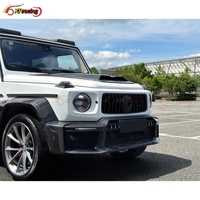 Kit de mise à niveau R Style en fibre de carbone sèche avec pare-chocs, spoiler et capot pour Mercedes Classe G G63 W465 AMG G550 G500 2025 2026