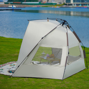 Tente de plage pliable d'extérieur, portable, automatique, à installation rapide, pour <span class=keywords><strong>camping</strong></span>, pique-niques, séjours de nuit, utilisation en intérieur, <span class=keywords><strong>2</strong></span> <span class=keywords><strong>personnes</strong></span>, quatre saisons - Product Image 1