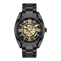Montre mécanique automatique pour homme TEVISE, boîtier en alliage, montre squelette, étanche, montres mécaniques de luxe pour homme