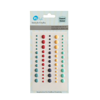 Feuille d'autocollants imperméables d'autocollants d'artisanat de papier d'autocollants décoratifs populaires d'émail à vendre