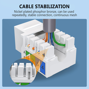 Rj45 Cat6 Punch Down <strong>Unshielded</strong> <strong>keystone</strong> <strong>jack</strong> UTP Cat6 8P8C RJ45 CAT5e <strong>Cat</strong>.6 Network <strong>Keystone</strong> <strong>Jack</strong> Module 90 degree Telecom Part - Product Image 4