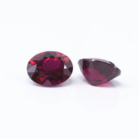 Prix de gros avantageux pour rubis de laboratoire rouge, certificat GRA, rubis de sang de pigeon, pierre de rubis taille ovale, prix par carat