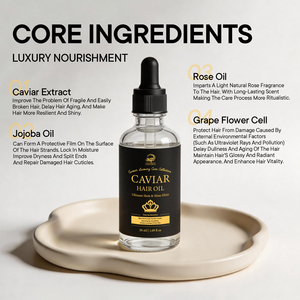 Huile capillaire au caviar bio très vendue pour le <span class=keywords><strong>soin</strong></span> du cuir chevelu, hydratante, rafraîchissante, nourrissante, légère, sérum capillaire bio - Product Image 3