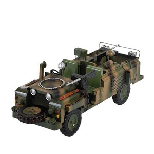 Modelo de Jeep Todoterreno Táctico <span class=keywords><strong>Land</strong></span> Rover de la Segunda Guerra Mundial, Coche de Hierro Hecho a Mano, Vitrina Vintage Coleccionable para Vinos, Decoración Navideña - Product Image 5