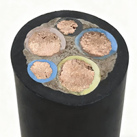 Cable Aéreo Flexible con Aislamiento de Caucho EPR, Resistente al Agua y al Aceite, Conductor de Cobre Puro al 99.9%, Clasificación IP44, 6mm