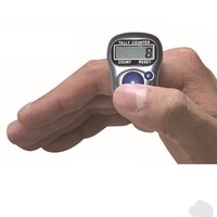 Mini compteur de doigts à cinq chiffres, bague anti-stress avec design de petite carte