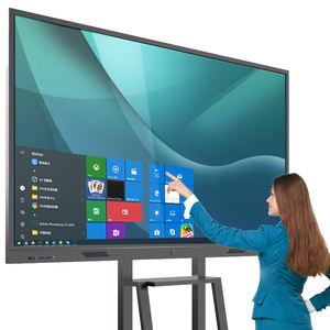 55 65 75 85 100 110 인치 듀얼 시스템 디지털 비즈니스 스마트 인터랙티브 디스플레이 회사 회의용 - Product Image 1