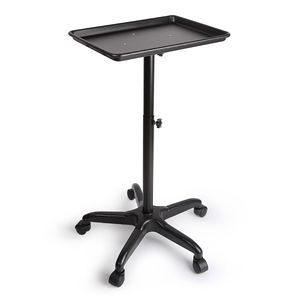 Chariot de rangement pour outils de coiffure avec porte-outils, plateau à coloration capillaire roulant pour salon, chariot portable sur roulettes - Product Image 2