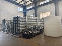 Usine de traitement d'eau par osmose inverse à double étage 50 TPH pour systèmes d'eau potable des aéroports, municipalités et infrastructures gouvernementales